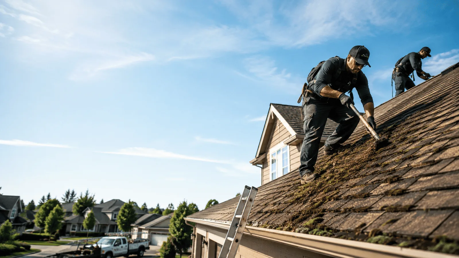 Roof Moss Removal in Reading, MA near me